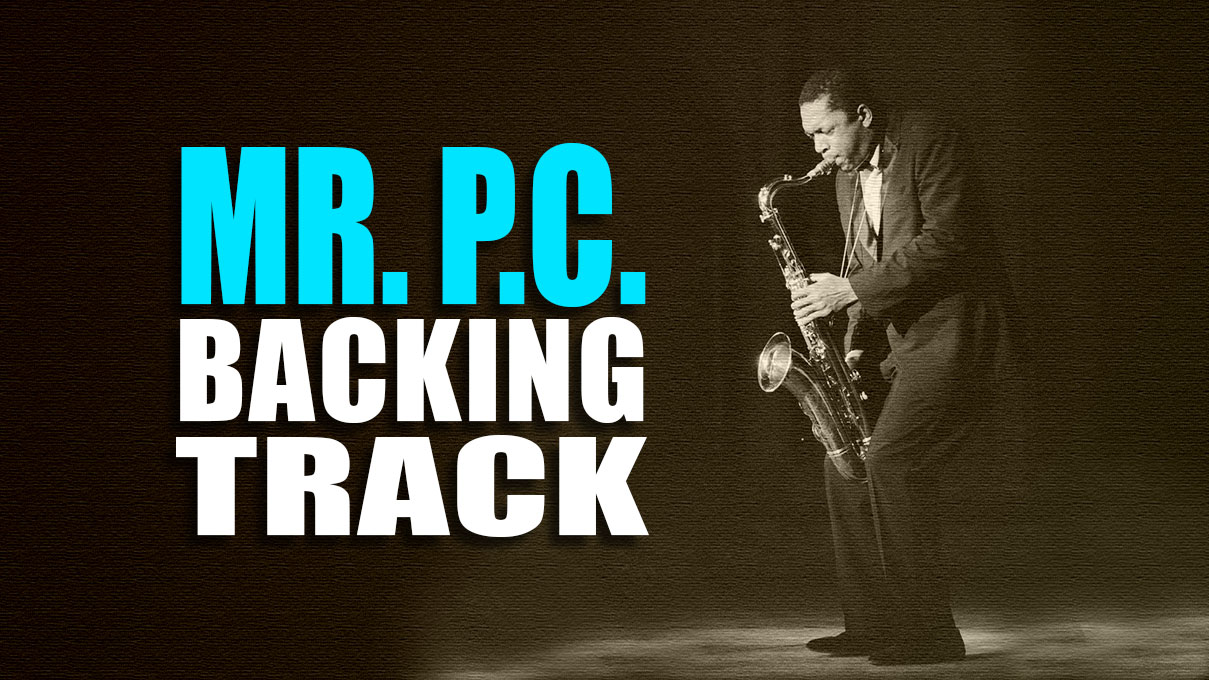 Mr P C Backing Track Blues Fast Swing 250bpm Backing Track Center