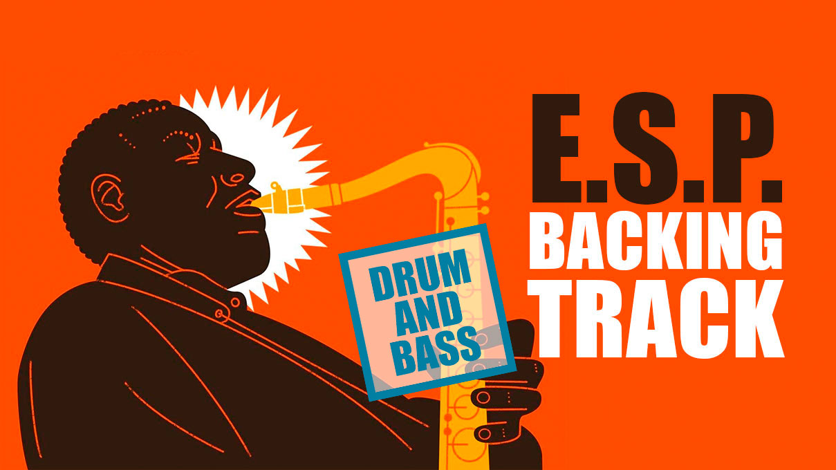 E.S.P. DRUM AND BASS Backing Track Jazz 250bpm