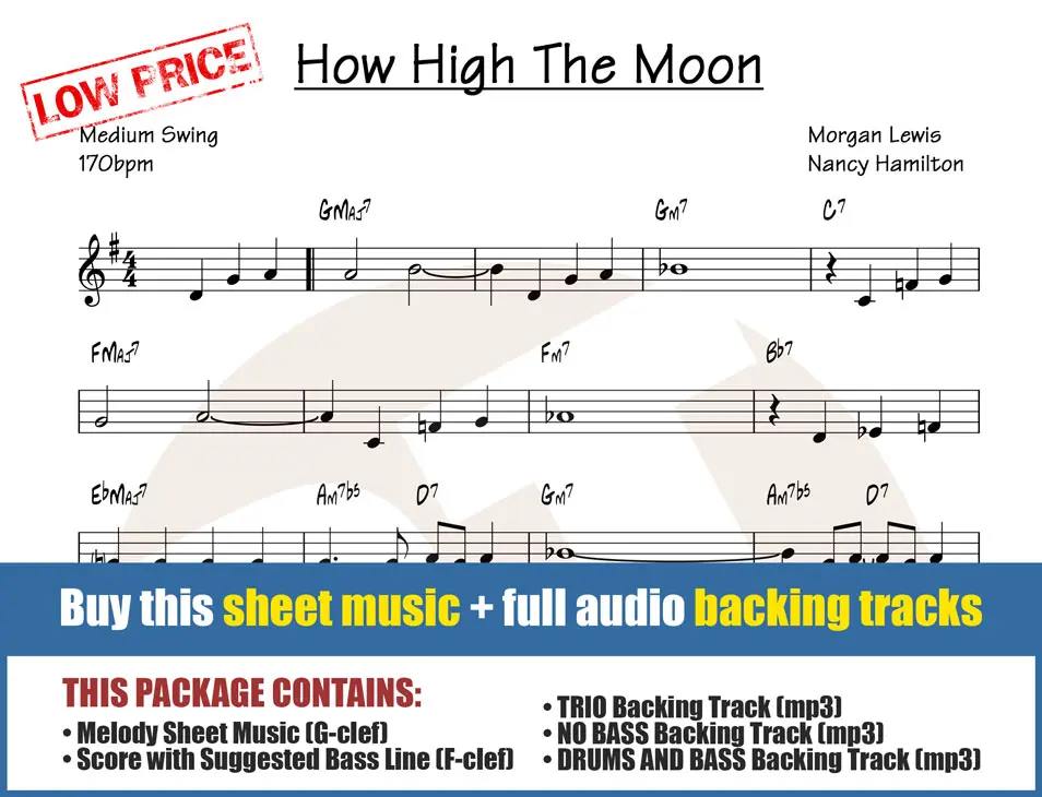 Goodbye Pork Pie Hat NO BASS Backing Track Jazz Ballad - 60bpm