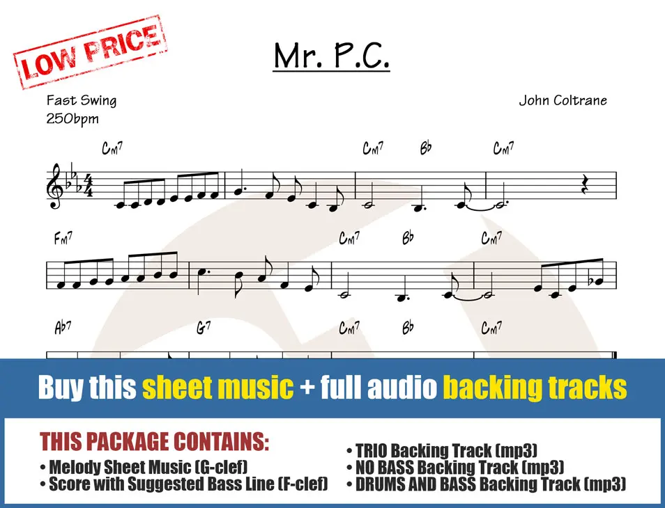 P.C. Backing Track Fast Swing - 250bpm - Backing Track Center